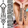 1 PC 210*114MM  Mermaid Temporary Tattoo For Women Men Realistic Fox Lion Flower Tattoos Sticker Back Arm Disposable Death Skull Fake Tatoo