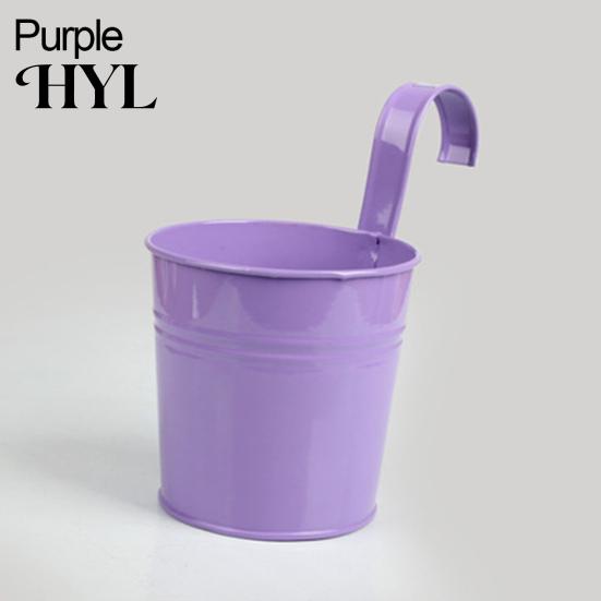 Plant Holder Flower Bright Color Space-saving Sturdy Fence Thickened Body for Courtyards