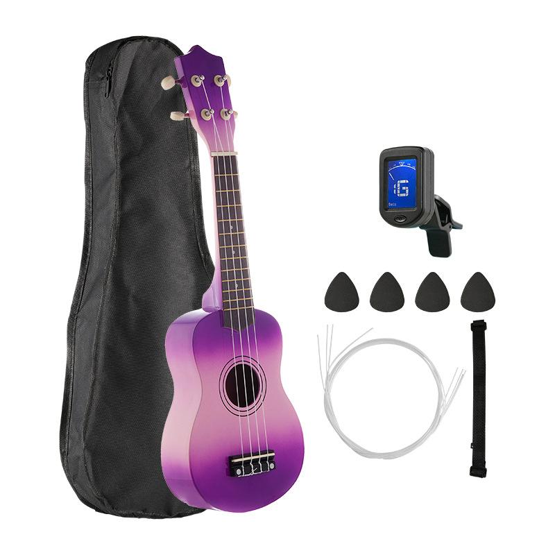 21 Inch Basswood Ukulele 4 Strings Small Acoustic Guitar Musical Instruments for Children Kids Beginners Playing Learning Toy