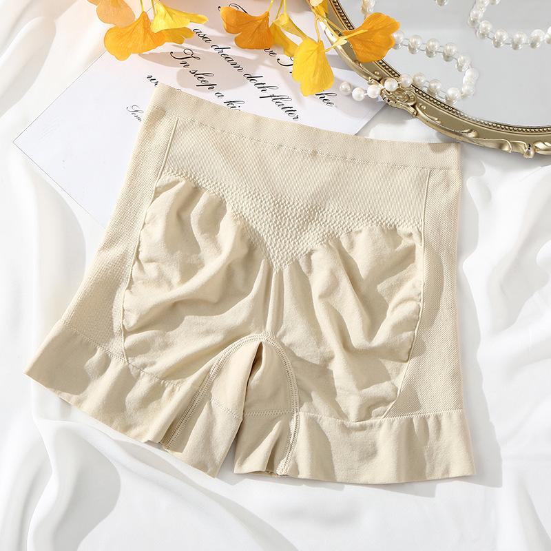 

Women s Summer Thin Style Naked Sense Non Scratch Hip Anti Tarnishing Pure Cotton Crotch High Waist Flat Angle Safety Underwear one size тілесний