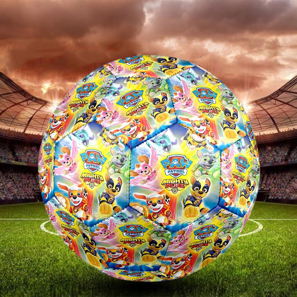 PAW Patrol Print Size 5 Soccer Ball, Standard Match Football for Sports Game and Team Practice, Ideal Gift for Soccer Fans