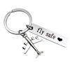 Stainless Steel Aircraft Keychain Pendant: Creative, Cute Gift for Couples & Birthdays