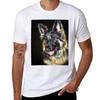 Gerunisex Shepherd Dog Tshirt Fashion Casual Short Sleeve Tshirt