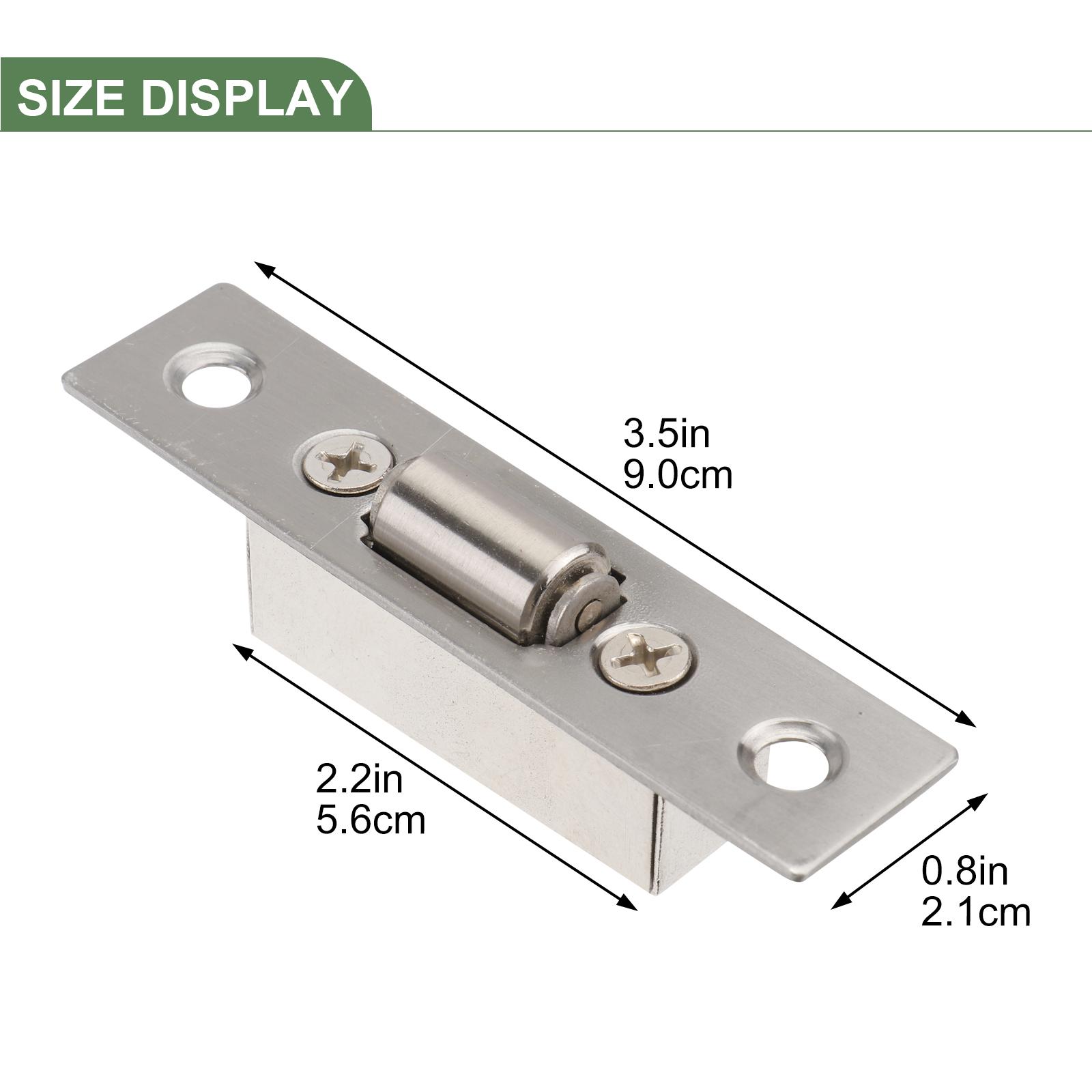 Door Ball Catch Stainless Adjustable Closet Catch For Dummy Knobs Smooth Closure
