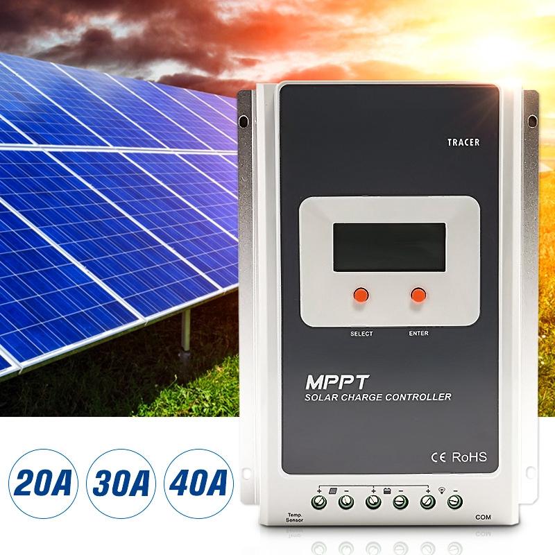20A/30A/40A EPEVER Tracer MPPT LCD Diaplay Solar Charge Controller Battery Regulator Tools