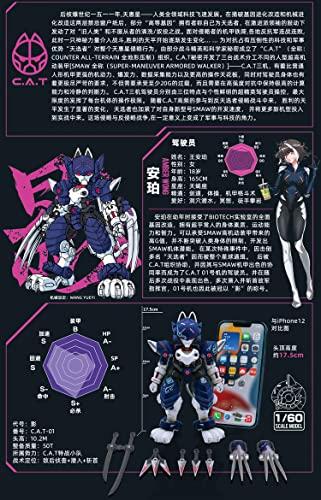 Xiaot Ultra High Mobility Armor CAT 01 "Shadow" Měřítko 1/60 PVC & ABS Sestavený Plastový Model