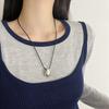 Minimalist Water Drop Long Necklace for Women - Light Luxury Clavicle Chain Accessory