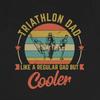 Triathlon Dad T Shirt Endurance Sport Father Training Swim Bike Run Fitness Vintage Comfortable Versatile Unisex