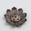 Lotus Alloy Multi-Hole Incense Holder and Burner for Aromatherapy