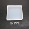 10x10cm Rectangular Epoxy Resin Silicone Tray Mold
