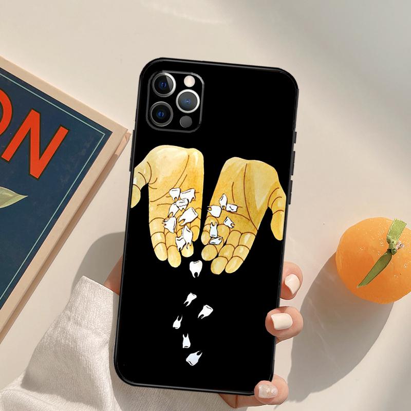Dentist Tooth Funda Case For iPhone 15 14 16 Pro Max 11 12 13 Pro Max Mini XR 16e 16 15 Plus Phone Cover