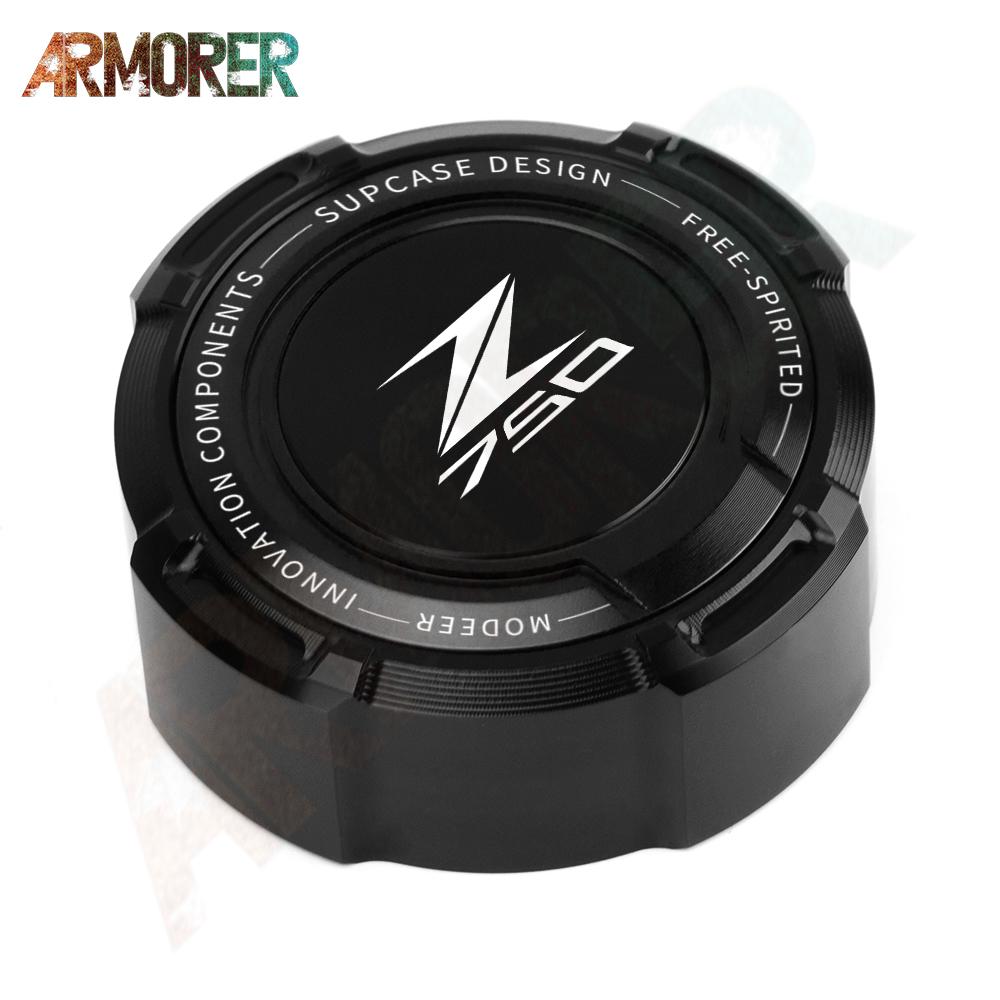 For KAWASAKI Z 650 750 900 1000 Z650 Z750 Z900 Z1000 Motorcycle CNC Aluminum Rear Brake Clutch Fluid Reservoir Cover