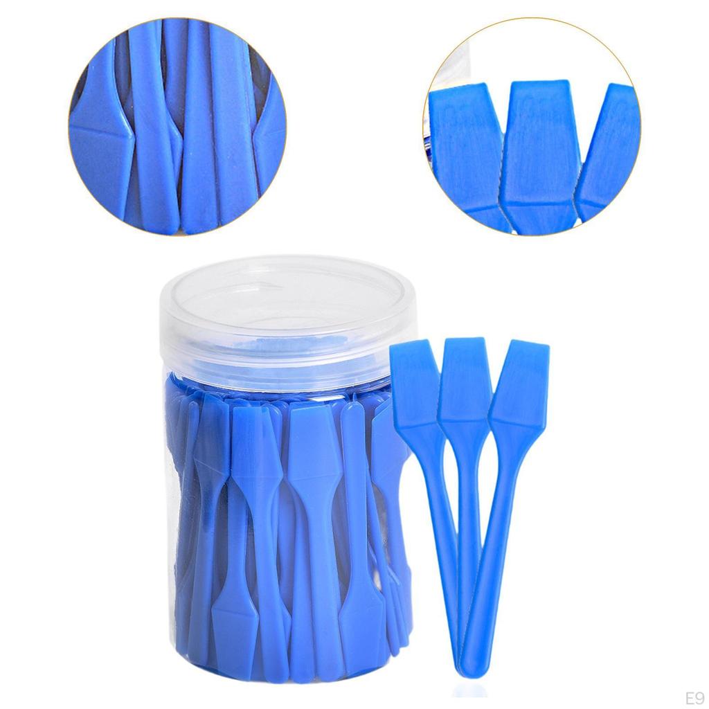 100 Pieces Makeup Spatulas Foundation Mixing Tool Cosmetic Spade Reusable Easy Clean