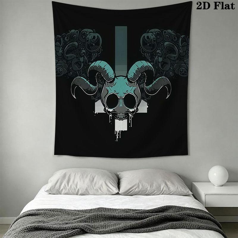 Gothic Wall Hanging Printed Fabric Blanket Decorative Tapestries for Bedroom Living Room Home Decor