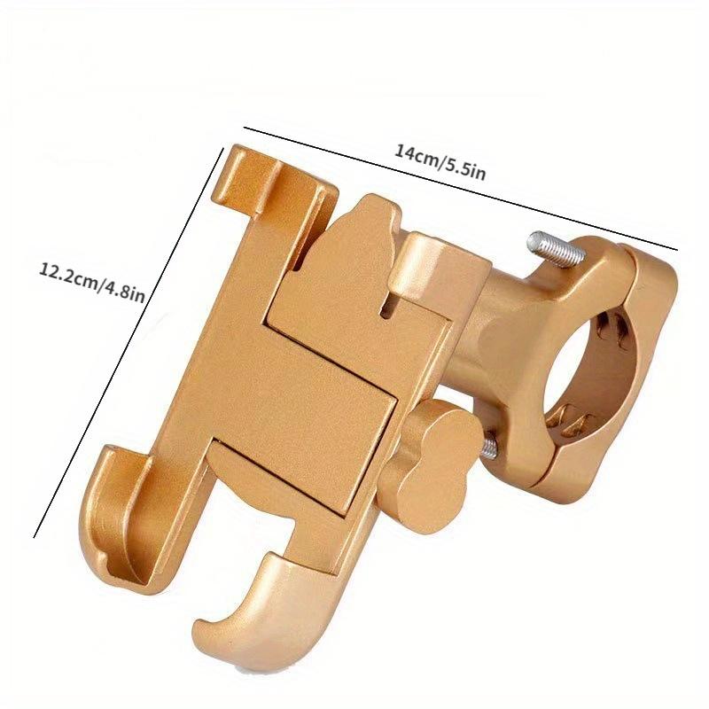 1Pc Aluminum Alloy Shock-absorbing Riding Equipment Bicycle Phone Holder Electric Bike Motorcycle Phone Clip