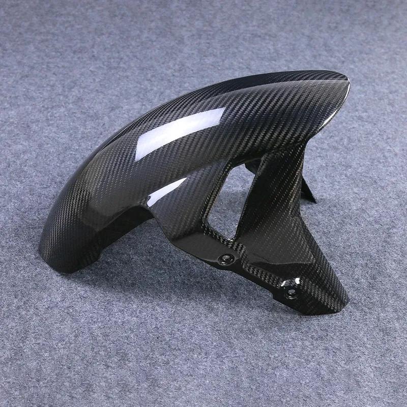 2024 For BMW F900R F900XR S1000XR S1000R S1000RR 2015- - 2023  Real Pure Dry Carbon Fiber Motorcycle Front Fender Mudguard Guard