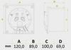 Wentylator drim 100 s panel abs biały połysk komplet wentylator plus panel