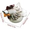 Funny Chicken Fence Decoration Statues for Garden Stairs, Farm, Patio, Backyard, Resin Craft Chicken Hen Sculpture