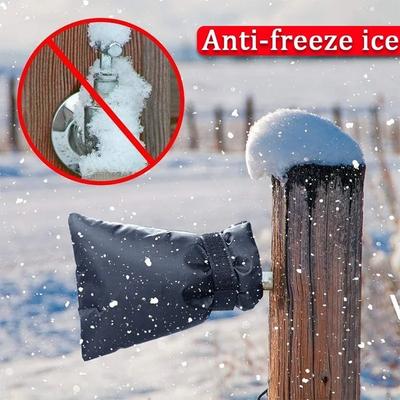 1/2PC Faucet Cover Winter Outdoor Anti-Freeze Faucet Covers Pipe Insulation Frost Protective Cover Reusable Tap Protector