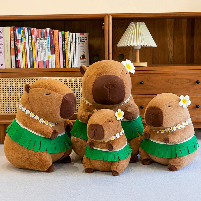 Beach Skirt Capybara Doll Doll  New Capybara Plush Toy Pillow Birthday Gift