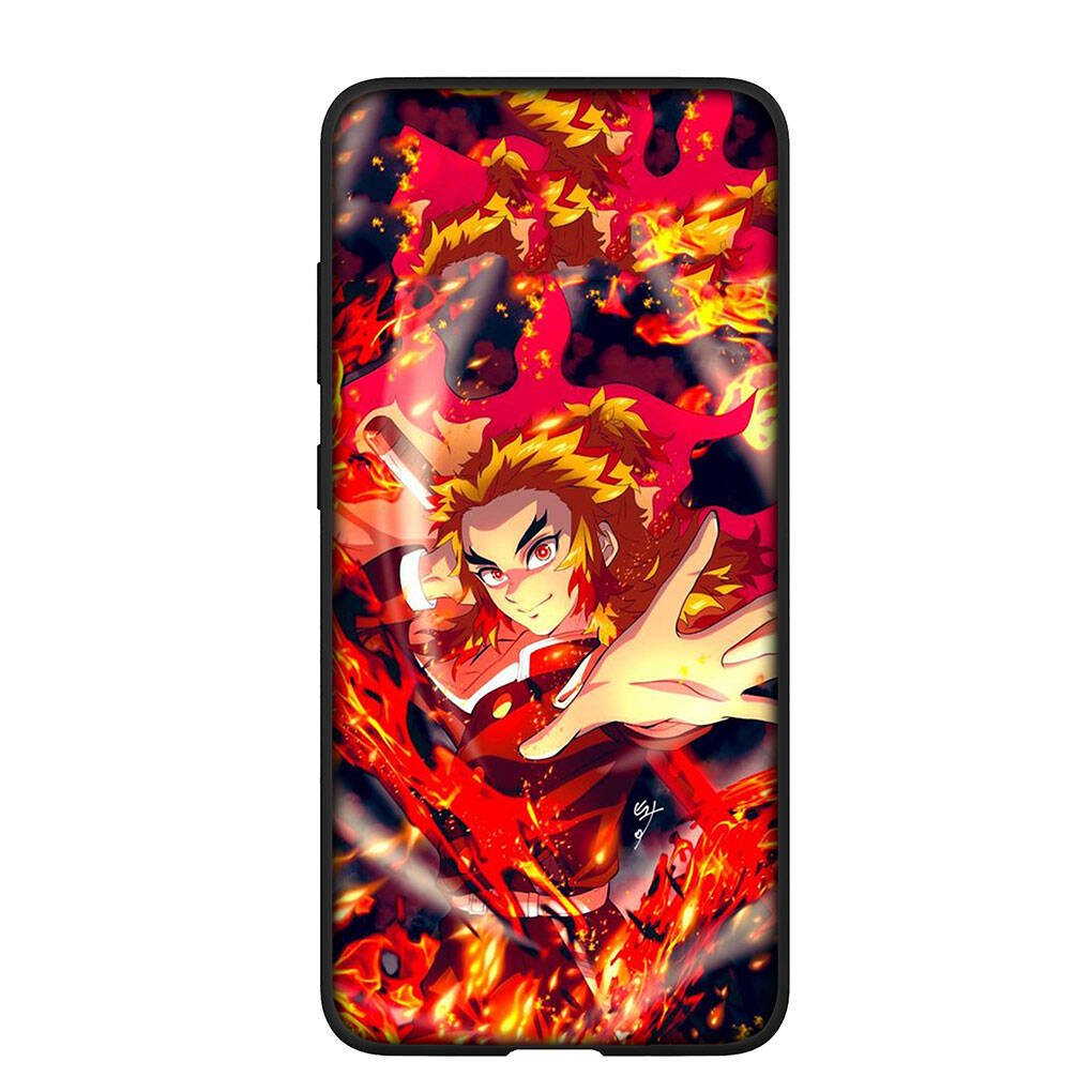 Phone Case for Samsung Galaxy S25 S23 S22 S24 Ultra FE S9 A05 A06 A15 A16 A36 A37 A35 A54 A55 A56 A57 A25 A26 A17 Demon Slayer Rengoku Kyoujurou Cover