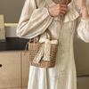 Women Small Handbags Rattan Crossbody Bag Bohemia Summer Beach Ribbon Design Straw Bag Female Fashion Shoulder Messenger Purse