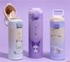Cinnamoroll, Kuromi, and My Melody Water Bottle, 500ml, for Kids and Adults, with Lid, Direct Drinking, Insulated, and Heat-Resistant Stainless Steel