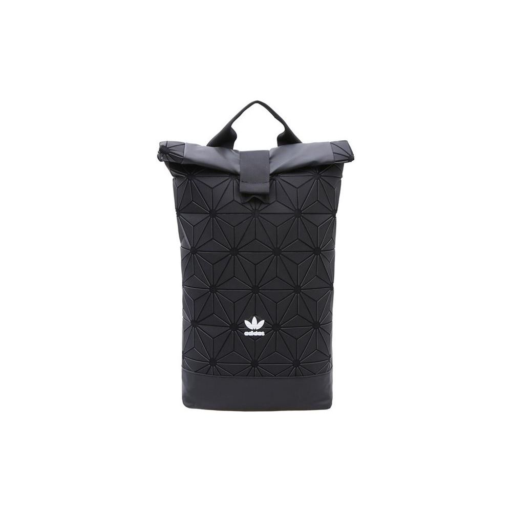 adidas Originální geometrický vzor Polyesterový batoh Unisex batohy Černý AY9354