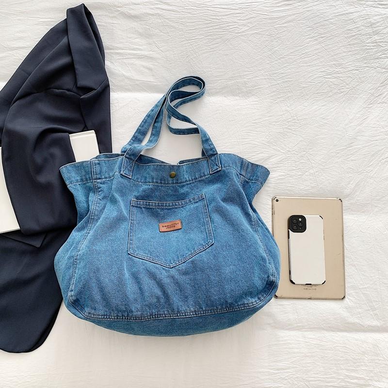 Sac à Bandoulière Grande Capacité Sac Fourre-Tout Vintage pour Femmes Sac à Main Étudiant