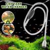 Large Fish Tank Siphon Water Changer Gravel Cleaner Vacuum Debris Suction Tool with Long Extension Tube
