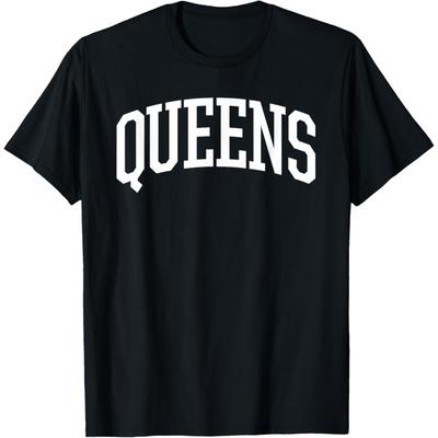 Queens T-Shirt _ Queens New York NY Sports College-Style T T-Shirt