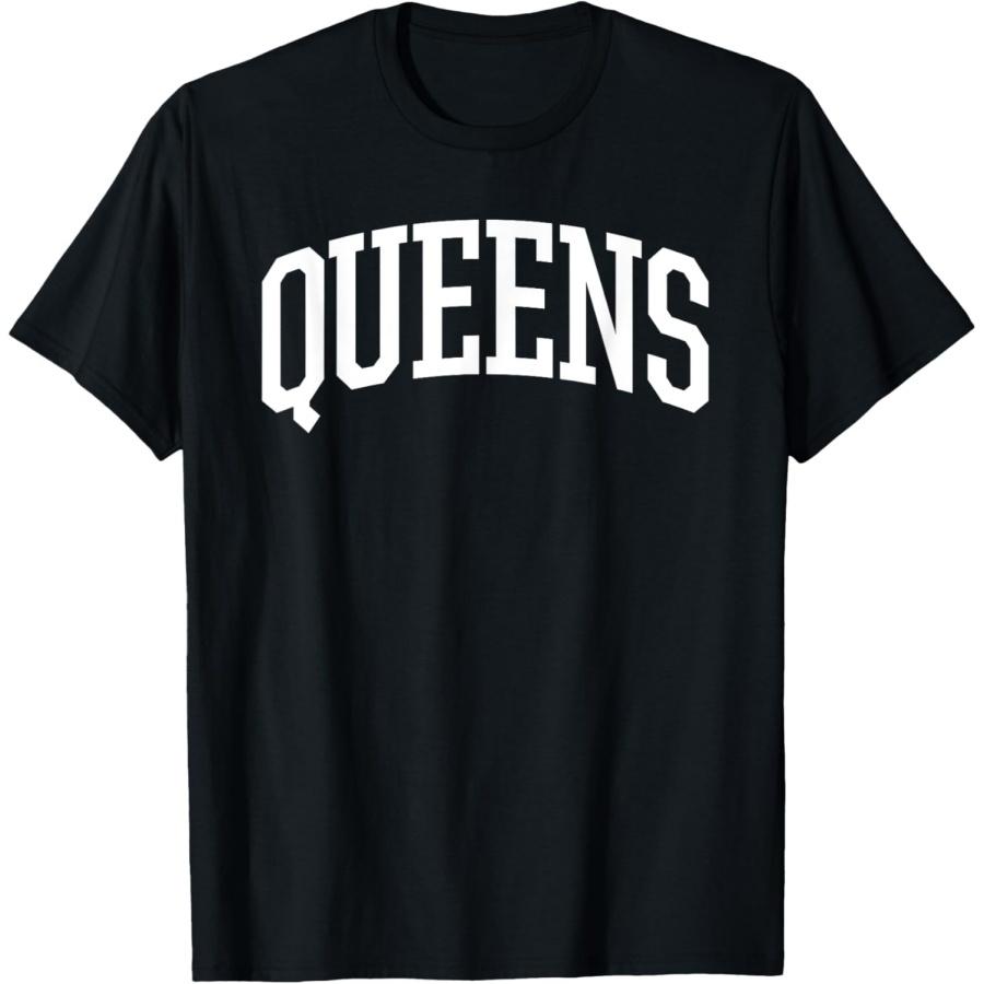 

Queens T-Shirt _ Queens New York NY Sports College-Style T T-Shirt XXXXXL чорний