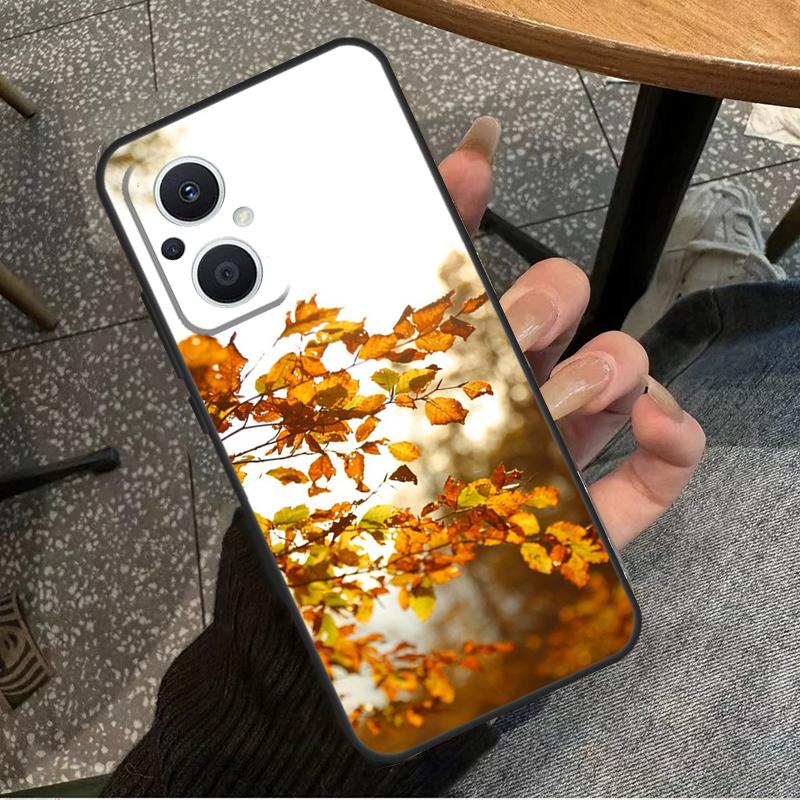 Autumn Leaves For OPPO Reno 7 8 Lite 8T 14F 13F 11F 12F 10 11 12 13 14 Pro OPPO Find X9 X8 X5 X6 Pro Case