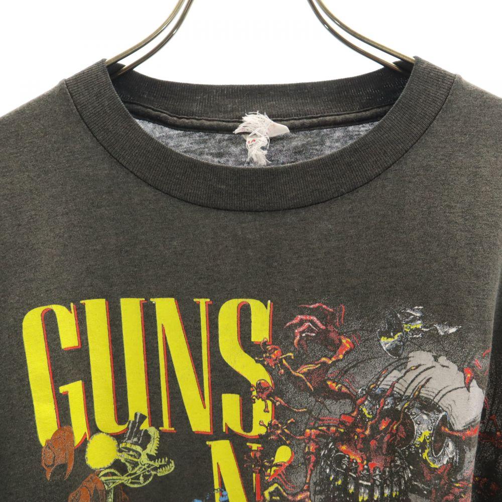 80s Banned T-shirt Guns N' Roses Short Sleeve T-shirt Black Band T Men's Used