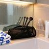 Portable Makeup Brush Storage Bag Mesh Dual-use Brush Case Simple Large Capacity Brush Bucket Holder Travel Stand-up Pouch