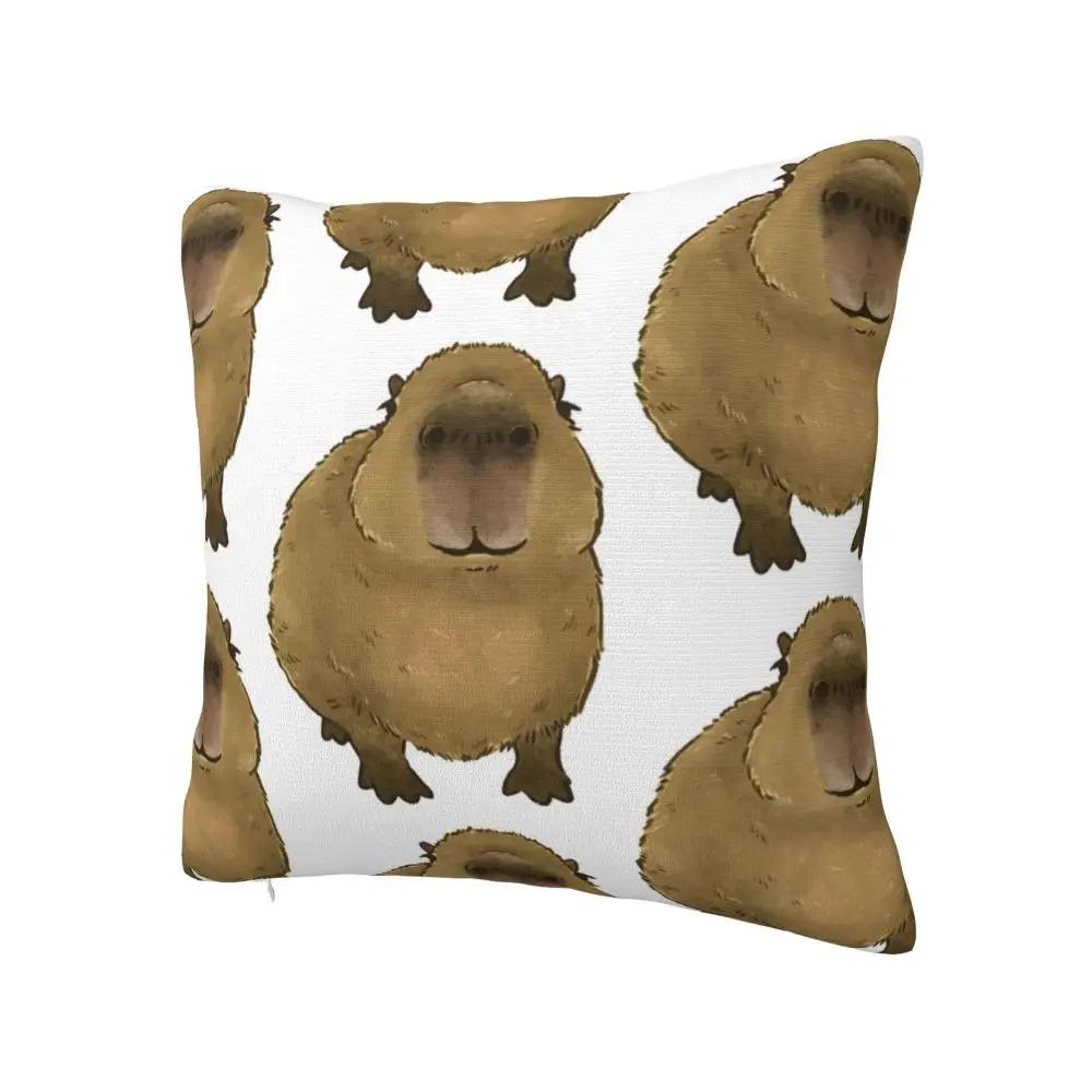 Gort The Famous Capybara Pillowcase Soft Polyester Cushion Cover Decorative Cute Animal Pillow Case Cover Bed Square X