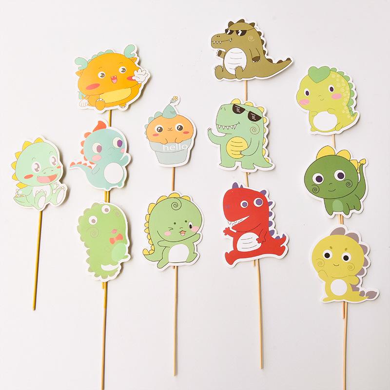 Cute Bear & Smiley Face Birthday Candle Inserts - Cartoon Cake Decorations for Kids