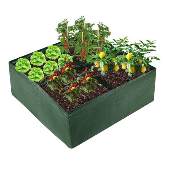 Více mřížek Pěstební vak PE Vyvýšený záhon na zahradu Vak na pěstování brambor Obdélník