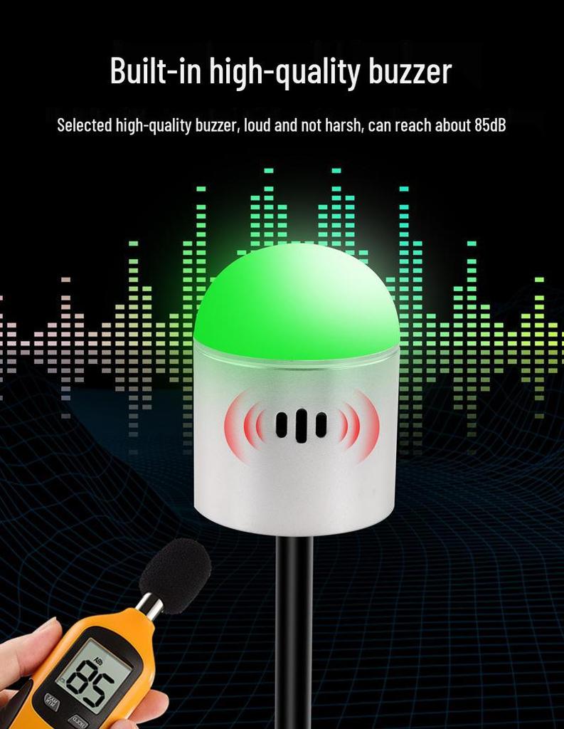 Waterproof LED Magnetic Hemisphere Signal Light: 3-Color, 12V/24V Indicator for Machines