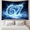 Unicorn Celebration Number 67 Tapestry Hanging for Bedroom,Livingroom, Playroom,Decor Art Room Wall Tapestry Holiday and Birthday Gifts