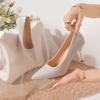 Banquet Dress Wedding Shoes Bridal Shoes Rhinestone High Heels Muse Pointed Thin Heel Single Shoes Crystal