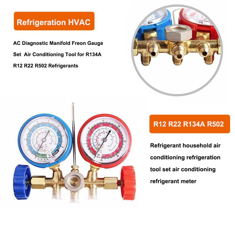 Cheap AC Diagnostic Manifold Freon Gauge Set Air Conditioning Tool for