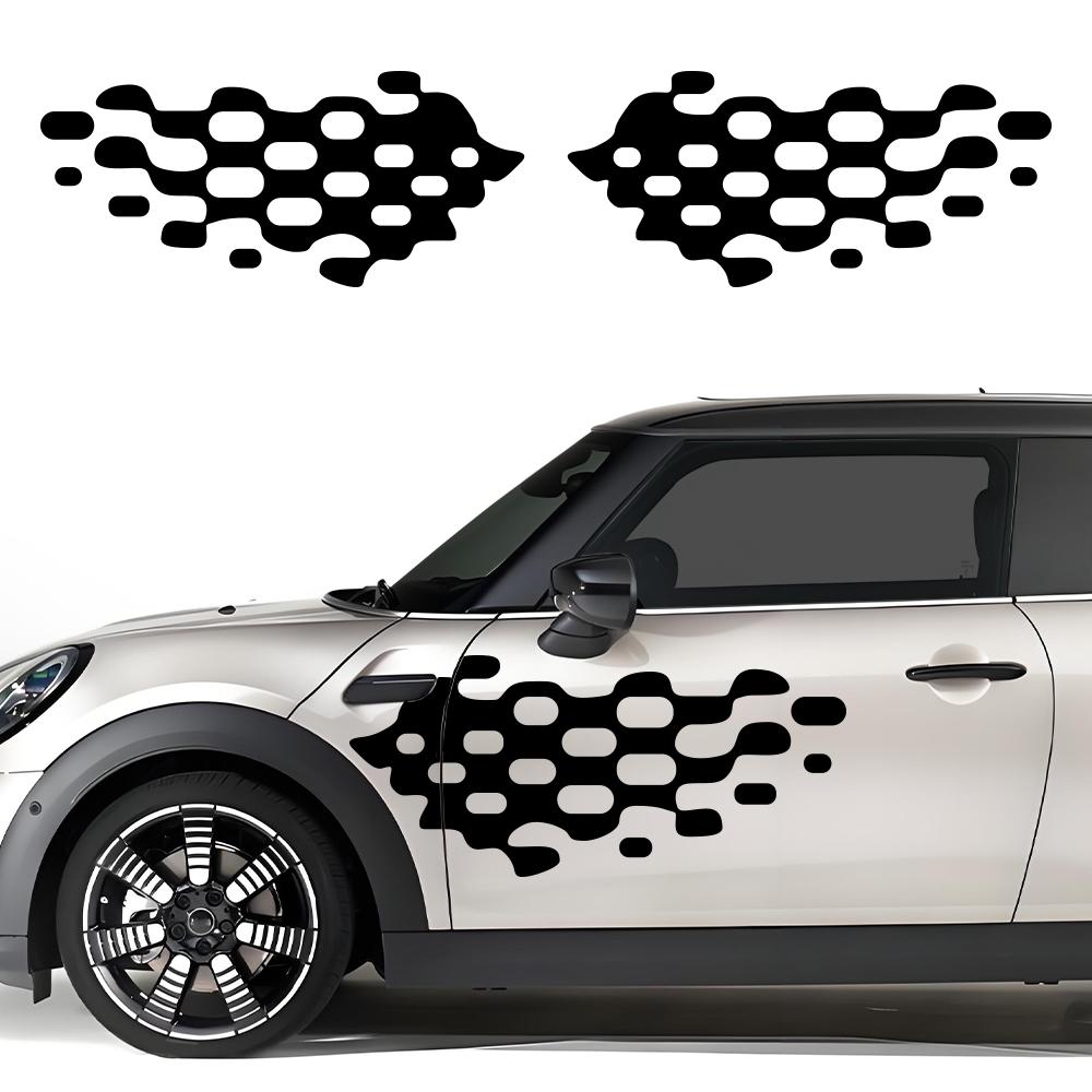 Car Door Side Stickers Auto Decal Kit Wrap Vinyl Film Waterproof Vehicles PVC Stickers Car Body Decoration Accessories For MINI