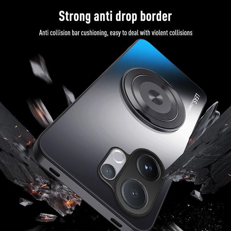 EUCAGR For VIVO V60 5G Luxury AG Frosted Soft PC+TPU Matte Stand Back Cover For VIVO V60 V 60 Phone Case Coque WIth Kickstand
