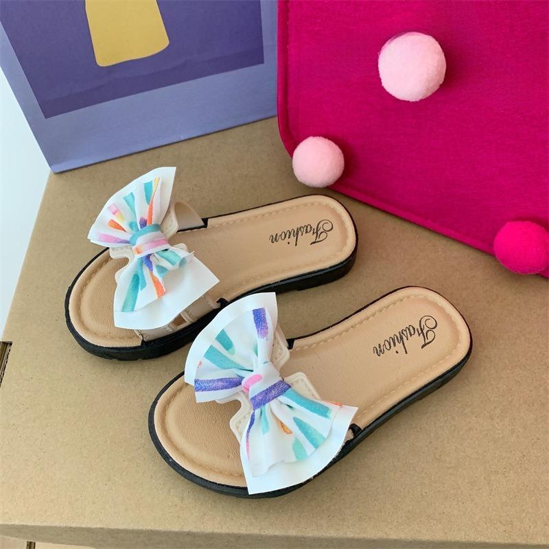 Anti-slip Shoes, Baby-style Sandals, Children s Girls  Slippers 24 белый