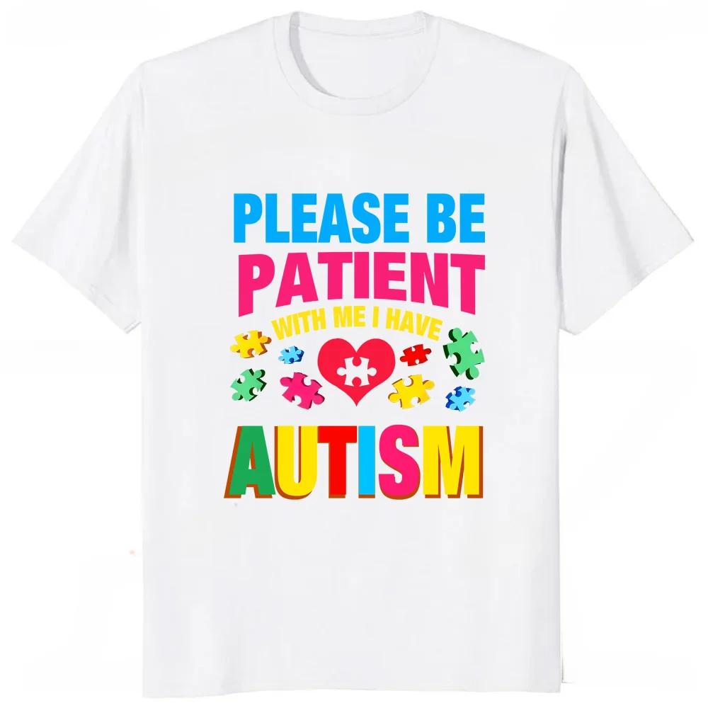 

New Arrival Teachers Autism Awareness TShirt Casual Fashion Streetwear Hip Hop Man T Shirt Summer Style Harajuku Women Tees S