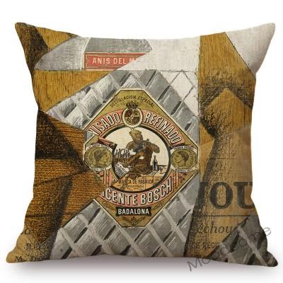Spanish Abstract Cubism Artist Juan Gris Innovative Modern Art Home Decoration Sofa Pillow Case Cotton Linen Nordic Cushion Case