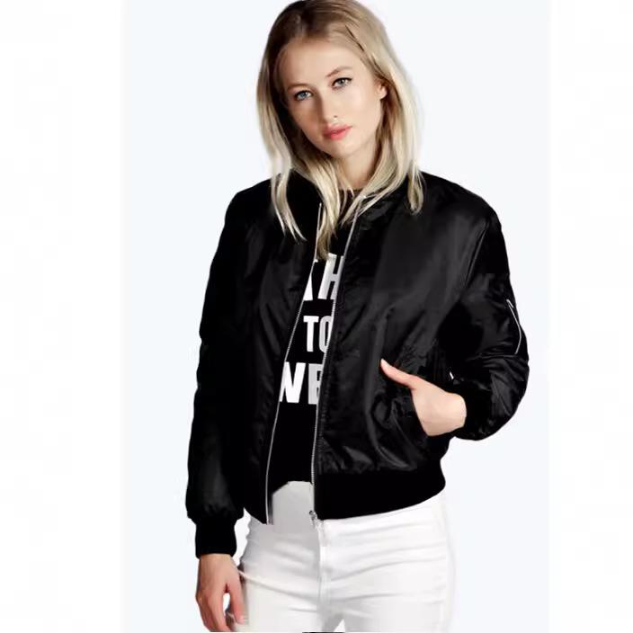 Women's Jacket Fashion Windbreaker Jacket Women Coats Long Sleeve Basic Jackets Bomber Thin Female Jackets Outwear Plus Size