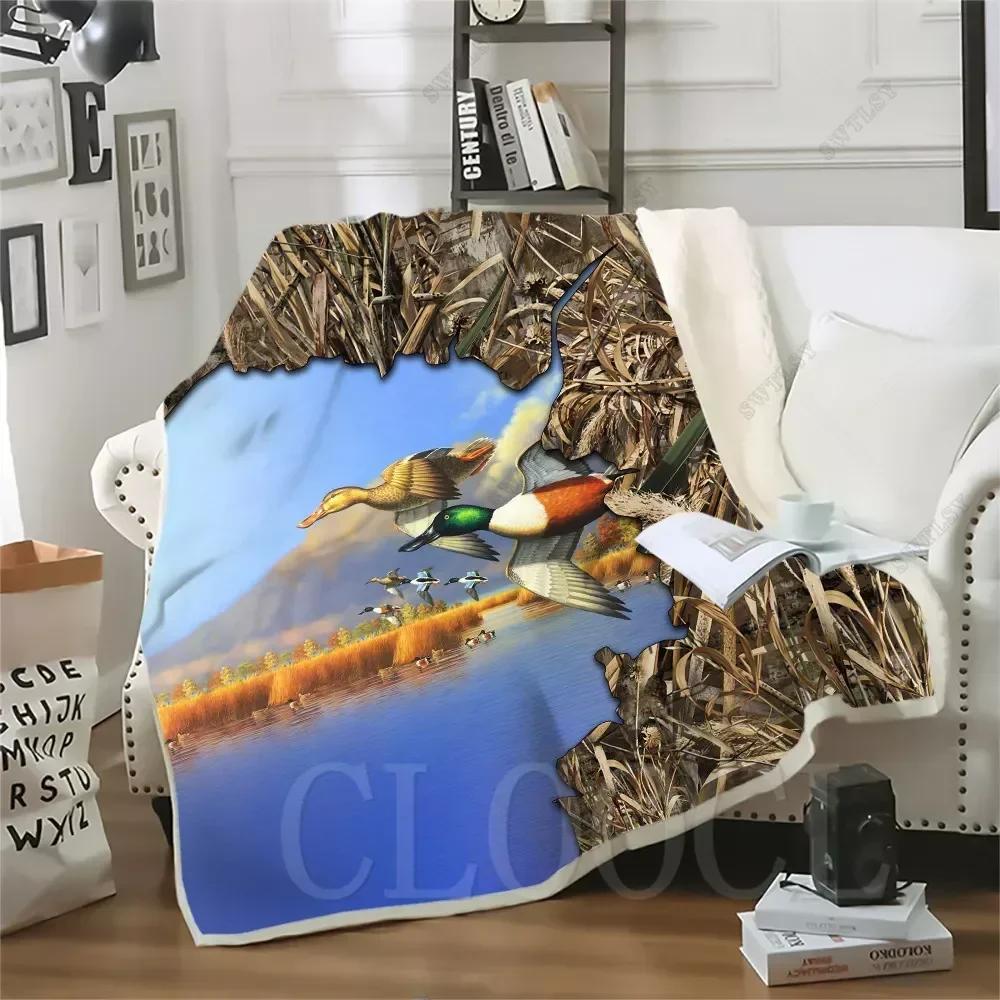 Coperta Ispessita Caccia al Cinghiale Maiale Stampata Coperte da Lancio per Letti Peluche Soffice Adolescente Decorazione Casa Biancheria da Letto Piumino per Adulti