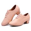 Scarpe da ballo in pelle con fondo morbido da interno per donna, da donna, moderne, Jazz, Latine, Sneakers traspiranti, da ballo, fitness, sportive da donna